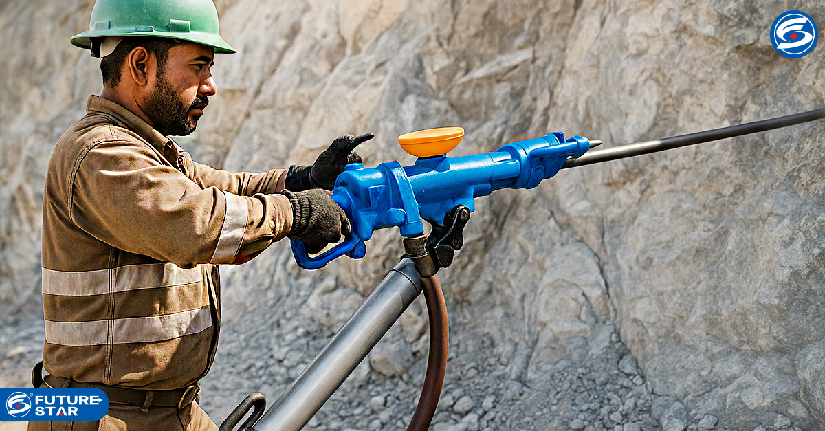 JACK HAMMER UNTUK PENGEBORAN BATU DENGAN DAYA TEKANAN BERBEDA