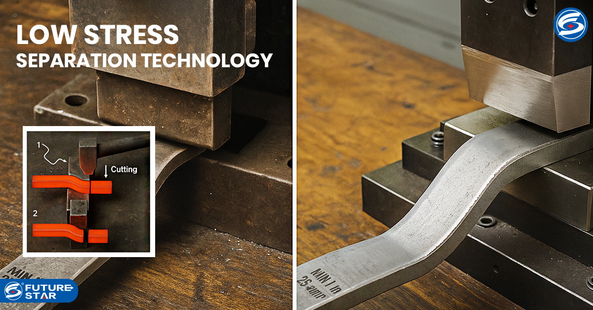Pre-tension effect of metal bars in low-voltage separation technology
