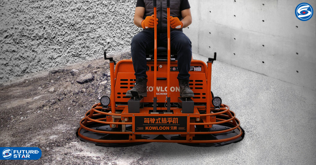 Riding Trowel Machine Pada Proyek Konstruksi Besar