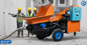 Praktik Teknologi Pengecoran dengan menggunakan Concrete Pump