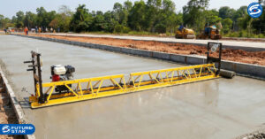 Truss Screed dalam Proses Pengecoran Beton untuk Konstruksi Jalan