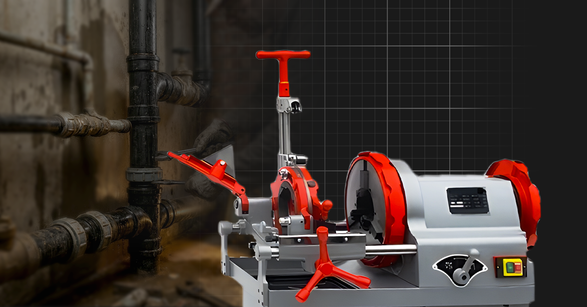 Cara Mudah dan Efektif Membuat Drat ( Alur Spiral) Pipa dengan menggunakan Mesin Senai Pipa
