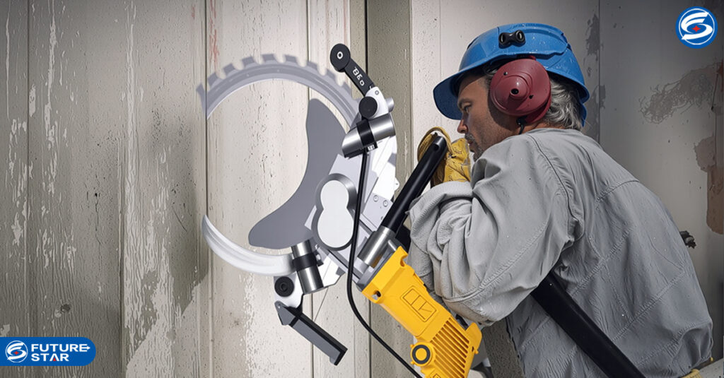 Cara memotong Beton dengan Automatic Cutter Pemotong Beton