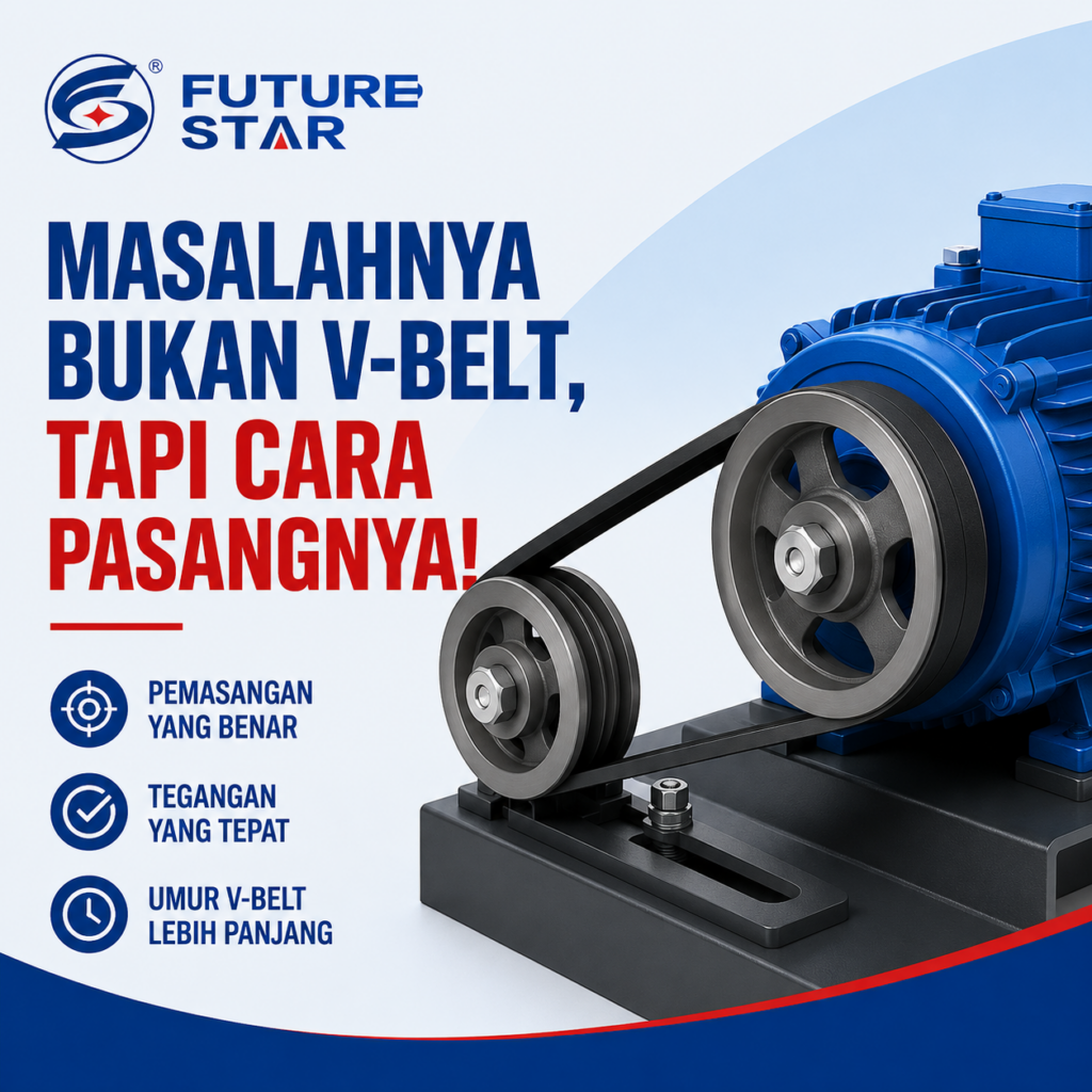 Cara memasang V-Belt