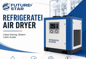 Refrigerated Air Dryer berkualitas tinggi untuk menghasilkan udara bertekanan yang bersih dan kering pada sistem air compressor industri