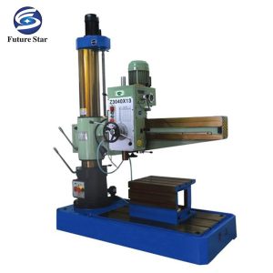 Mesin radial drilling untuk pekerjaan fabrikasi logam dan workshop
