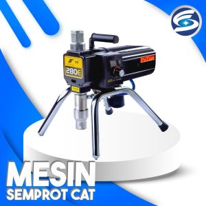 Mesin semprot cat airless PT-280E dengan daya 1200W untuk pekerjaan pengecatan