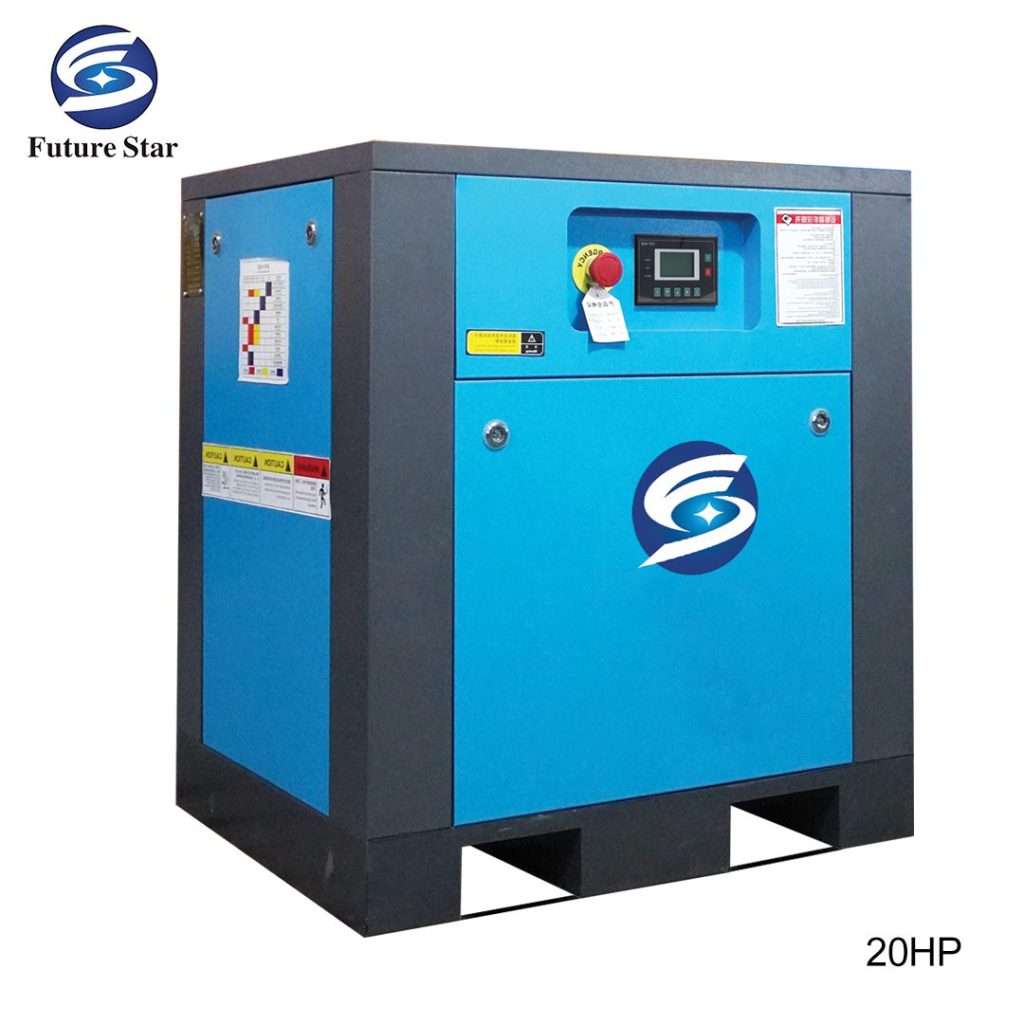 Future Star kompresor screw inverter 20HP 15KW untuk kebutuhan udara industri